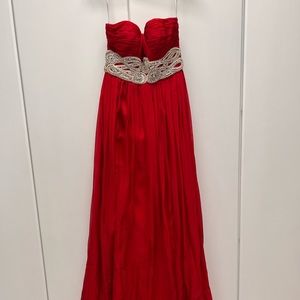 Sherri hill beautiful strapless dress